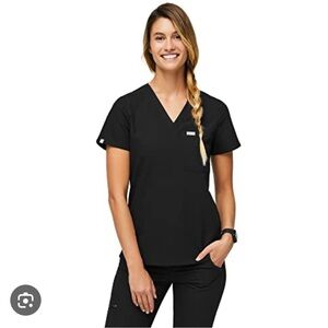 Figs Black Catarina One Pocket Scrub Top